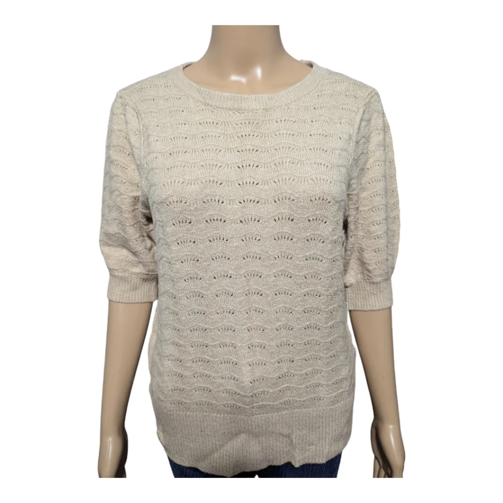Joie Short Sleeve Knit Sweater M